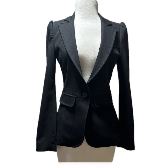 Guess Los Angeles black fitted blazer women’s size small - Picture 1 of 7